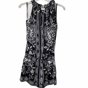 White House Black Market Floral Silk Blouse xxs